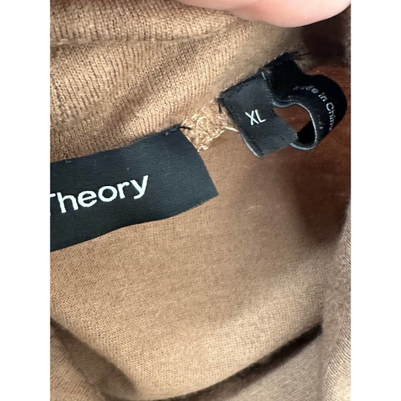 Theory brown long sleeves high neck top size XL - Picture 5 of 10